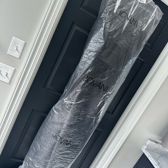 JOVANI 42137 beaded black formal dress strapless gown GORGEOUS NEW NWT - Picture 7 of 12